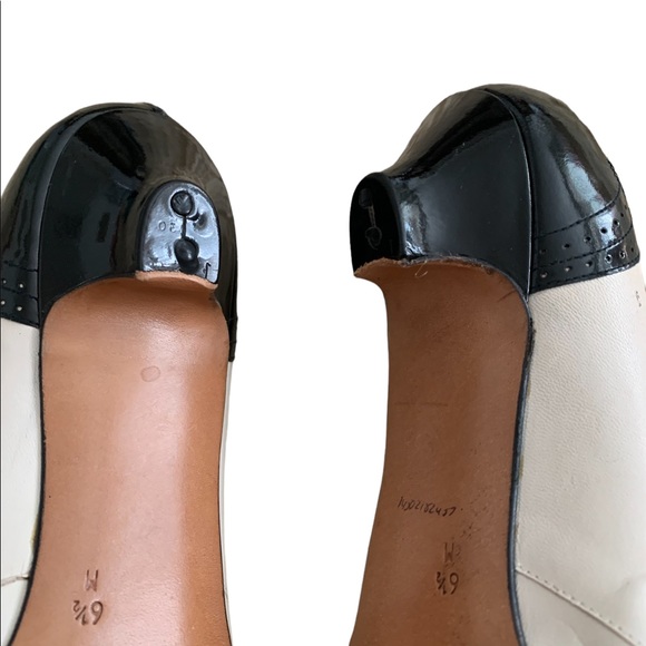 Perry Ellis | Sleek Tap Dancing Shoes Black White Size 6.5 - Picture 3 of 9